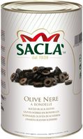 SACLA' Oliwki czarne krojone w krążki w zalewie 4,1 kg