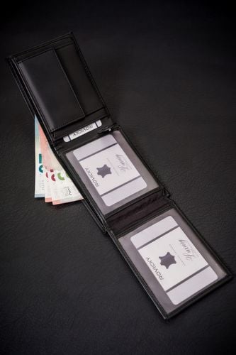 duży portfel męski ze skóry ekologicznej w orientacji poziomej - 4u cavaldi na Arena.pl