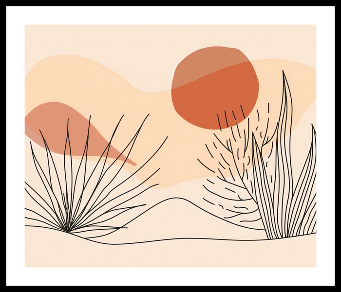 Plakat 60x50cm Miękka Roślinność zdjęcie 3