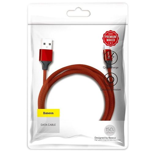 Kabel Baseus Yiven Micro USB 150cm 2A - czerwony na Arena.pl