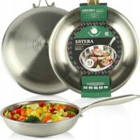 PATELNIA 24 CM STALOWA NIEPRZYWIERAJĄCA NON-STICK DO SMAŻENIA INDUKCJA GAZ