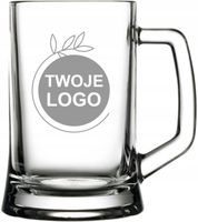 Elegancki Kufel Szklany grawerowany reklama firmy komplet 10 szt