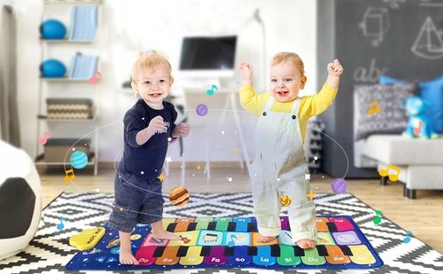 MATA MUZYCZNA EDUKACYJNA PIANINKO DLA DZIECI GRA DO TAŃCZENIA INTERAKTYWNA na Arena.pl