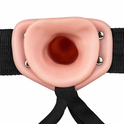 Dildo Strap-On Puste Wibrujące 24 Cm Kremowy na Arena.pl