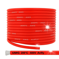 Przewód silikonowy Amass 4AWG 1 m Czerwony