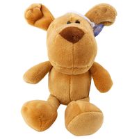 DLA DZIECI PLUSZOWA MASKOTKA  PIES Z PRZYSSAWKĄ