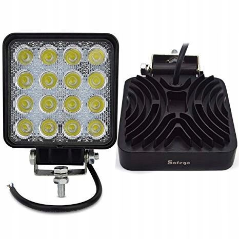 Halogen samochodowy led, roboczy doświetlacz 48w 4800lm na Arena.pl