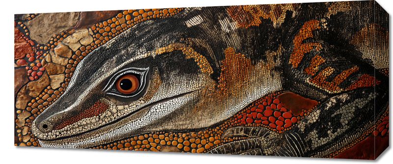 Obraz 70x30cm Oko Jaszczurki zdjęcie 1