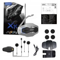 Interkom motocyklowy EJEAS X10 Plus MESH 3.0 100osobowy 1500m 300h szary