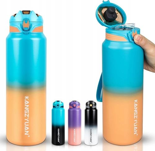 Kubek termiczny Termos Bidon na napoje kawę Sportowy izolowany z ustnikiem na Arena.pl