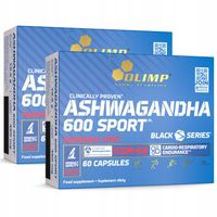 OLIMP ASHWAGANDHA 600 SPORT 2x60kap ŻEŃ-SZEŃ INDYJSKI STRES PAMIĘĆ