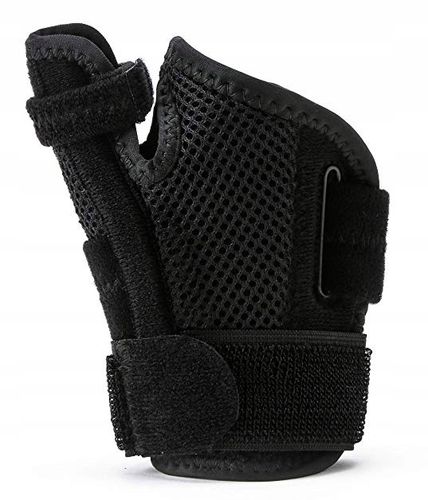 STABILIZATOR ORTEZA ZAPALENIE ŚCIĘGIEN KCIUKA NADGARSTKA DŁONI SZYNA UNIWER na Arena.pl