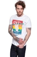 WRANGLER T SHIRT SS GLOBE TEE WHITE W7D9FK989 M