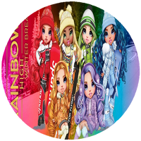 Opłatek na tort Rainbow High