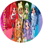 Opłatek na tort Rainbow High