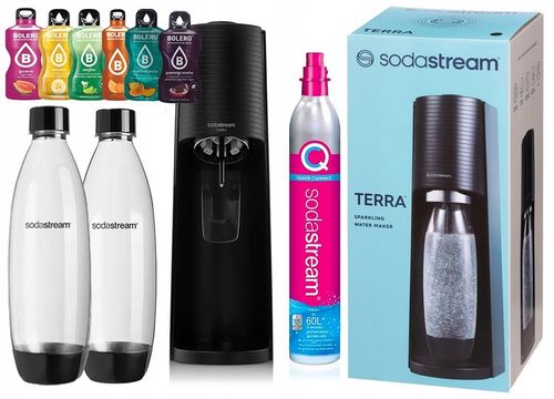 SODASTREAM TERRA SATURATOR NABÓJ 2 BUTELKi 2x 1L i saszetki woda na Arena.pl