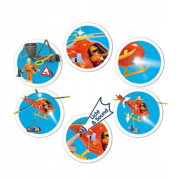SIMBA Helikopter Strażak Sam Wallby mini zdjęcie 12
