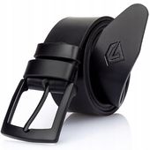 Pasek Skórzany Męski Czarny SZEROKI GRACIO DO SPODNI 125