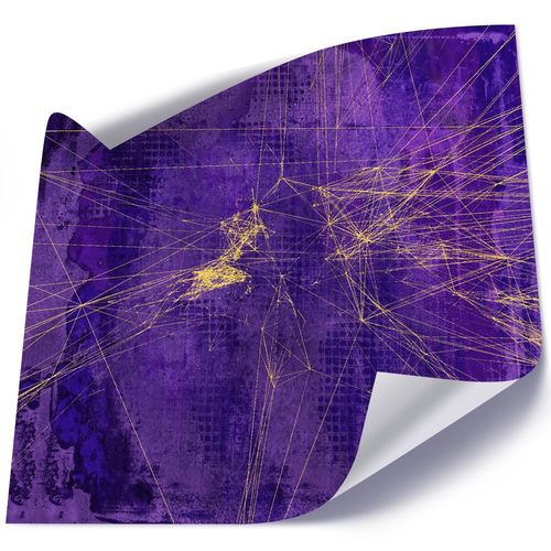 Plakat, Abstrakcja, fiolet 2 80x80 na Arena.pl