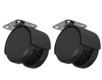 KOŁO MEBLOWE PŁYTKĄ MONTAŻOWĄ 40MM 25KG 2SZT