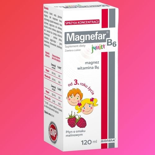 Magnefar B6 Junior płyn 120 ml na Arena.pl