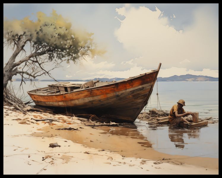 Plakat 76x60,5cm Spokój Przybrzeża zdjęcie 2