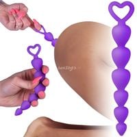 SILIKONOWA SONDA ANALNA, Korek Orgazmowy Dotyk FIOLET