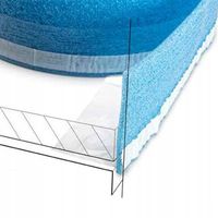 TAŚMA DYLATACYJNA z FOLIĄ i KLEJEM 8mm PIANKA 50mb