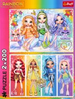 puzzle 2x200 tęczowe lalki rainbow high 13335