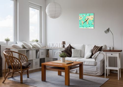 Zegar Ścienny - Mapa Kontynent - 40X40 Cm - C3Ac40X40-3106 na Arena.pl
