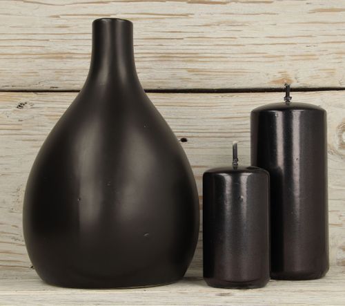 WAZON CERAMICZNY CZARNY 19X13 CM na Arena.pl
