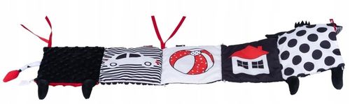 BaliBaZoo KSIĄŻECZKA HARMONIJKA KRÓWKA sensoryczna do łóżeczka dwustronna na Arena.pl