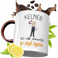 Kubek Bordowy Dla Kelnera Na Urodziny Prezent Z Nadrukiem Ze Zdjęciem