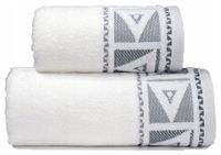 Ręcznik Yolo 70x130 Greno biały geometryczny trójkąty