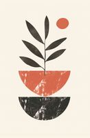 Plakat 56,6x86,4cm Roślinna Sztuka