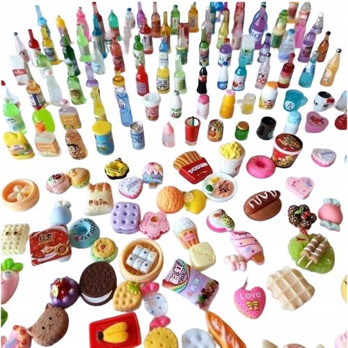 100 SZTUK MINI JEDZENIE UROCZE AKCESORIA DLA DZIECI URODZINOWYCH na Arena.pl