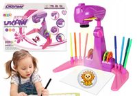 Projektor do Rysowania Różowy Dźwięki Akcesoria