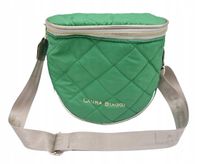 Laura Biaggi - duża nerka saszetka listonoszka zielony pikowana mat KB12