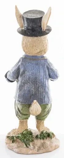 FIGURKA - WIELKANOCNY ZAJĄC KRÓLIK Z PISANKAMI III zdjęcie 3