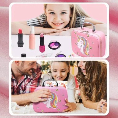 KUFEREK KOSMETYKÓW ZESTAW DO MAKIJAŻU I PAZNOKCI JEDNOROŻEC DZIECI PREZENT na Arena.pl