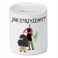 Skarbonka Fryzjerki Fryzjera Jak Strzyżemy? Z Nadrukiem Ze Zdjęciem