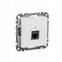 Sedna Design & Elements Gniazdo komputerowe RJ45 kat. 5e UTP białe SDD11145
