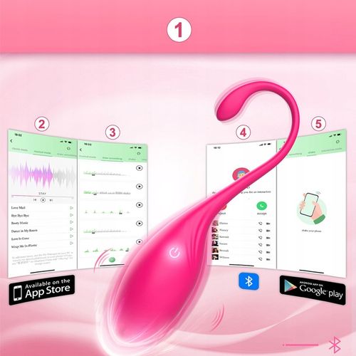 WIBRATOR STEROWANY APLIKACJĄ WIBRUJĄCE JAJKO MASAŻER SEX EROTYCZNY JAJECZKO na Arena.pl