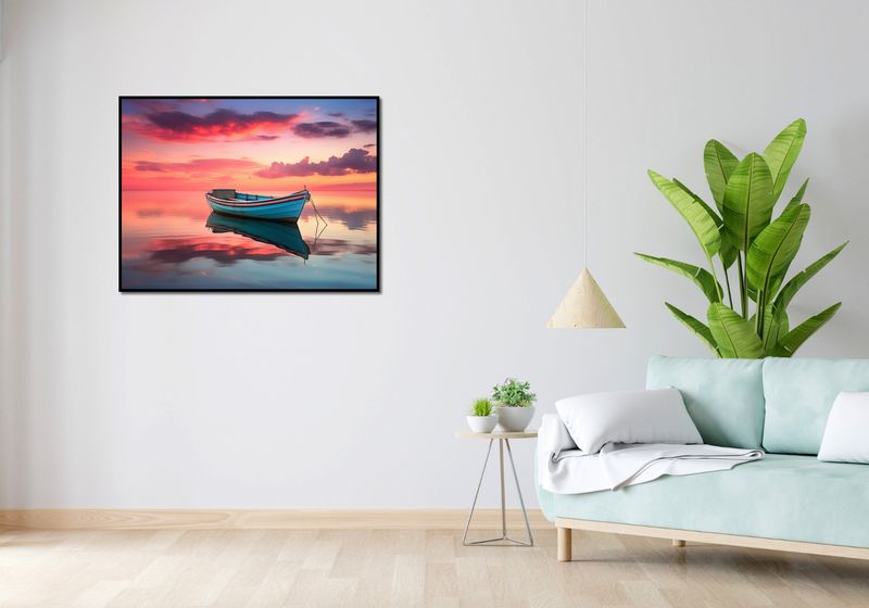 Plakat 100x75cm Spokój przed Połowem zdjęcie 4