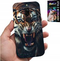 ETUI DO XIAOMI REDMI 8 - TYGRYS LEW SAFARI ZWIERZĘCE WZORY PLECKI