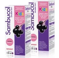 Sambucol Kids czarny bez, syrop na odporność 120 ml x2