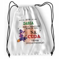Plecak Dla Darii Sportowy Szkolny Worek Torba Z Nadrukiem Ze Zdjęciem