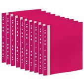 SKOROSZYT SZTYWNY WPINANY A4 PCV RÓŻOWY 10SZT TRES