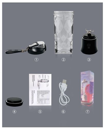 BEZPRZEWODOWY PRZENOŚNY BLENDER TURYSTYCZNY 600ML do Smoothie do Koktajli na Arena.pl