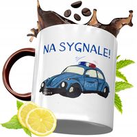 Kubek Bordowy Dla Policjanta Na Urodziny Prezent Z Nadrukiem Ze Zdjęciem